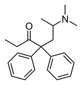 Methadone molecule vs Fentanyl molecule