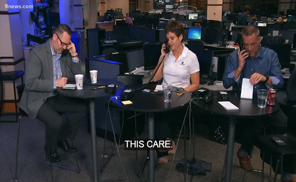 CeDAR-News-11-14-2017 CeDAR staff answer phone calls about addiction today at 9News