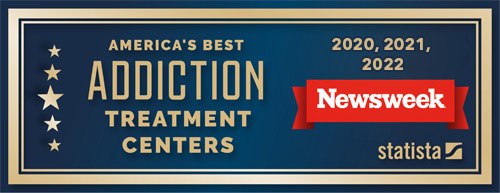 Newsweek-Best-3Years Ranked America's Best Addiction Treatment Centers 3 Years Running